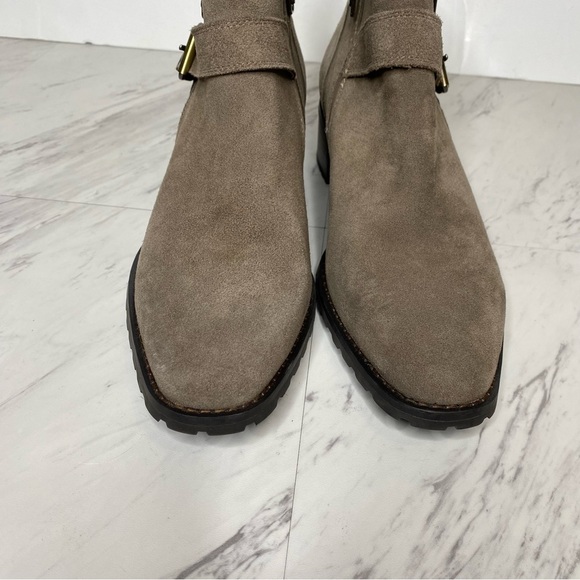 Blondo Susan Gray Tan Suede Bootie 11M - Picture 10 of 14
